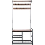 Вешалка для одежды угловая  в стиле Лофт 1800х840х300 ВШ87 — изображение 4