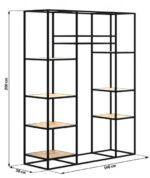 Стелаж  у стилі Лофт 2000х1600х500мм СТЖ120 - Зображення 3