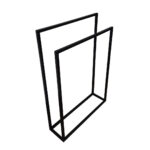 Вешалка стойка для одежды  в стиле Лофт 1000х700х200мм ВШ121