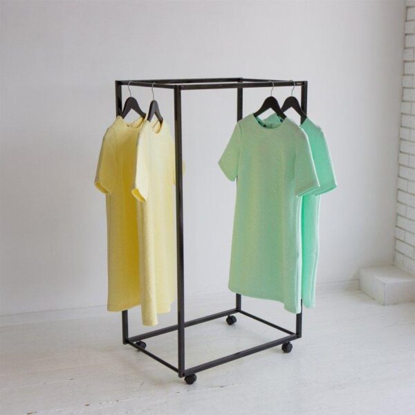 Вішалка стійка рейл  у стилі Лофт 1200х600х400мм ВШ64