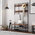 Вішалка для одягу кутова  у стилі Лофт 1850х1000х400 Дакота