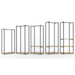 Вішалка рейл "Шоурум 8" у стилі Лофт 1800х600х400 ВШ49 - Зображення 2