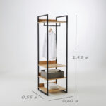 Вішалка стійка для одягу  у стилі Лофт 1950х600х550 ВШ142 - Зображення 3