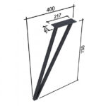 Стіл обідній  в стилі Лофт 1000х750мм - Зображення 2