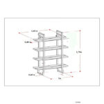 Стелаж  у стилі Лофт 1700х1400х450 СТЖ1124 - Зображення 3
