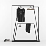 Вішалка рейл  "Шоурум 14" у стилі Лофт 900х1200х300 "Грейс" - Зображення 3