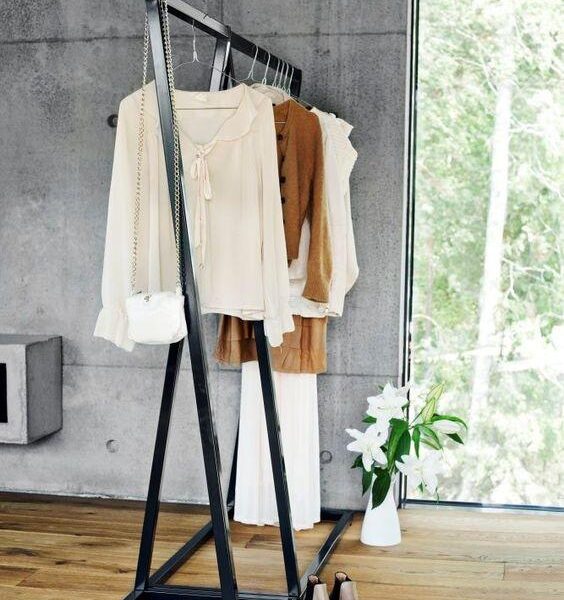 Вішалка стійка для підлоги  в стилі Лофт 1650х1500х400 "Рейл"