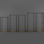 Вішалка рейл "Шоурум 8" у стилі Лофт 1800х600х400 ВШ49 - Зображення 3