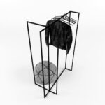 Вешалка стойка для одежды  в стиле Лофт 1600х1100х580мм ВШ135 — изображение 2