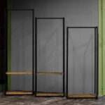 Вішалка рейл  "Шоурум 7" у стилі Лофт 1400х600х400 ВШ48 - Зображення 9