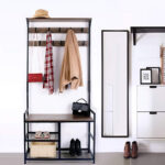 Вешалка для одежды угловая  в стиле Лофт 1800х840х300 ВШ87